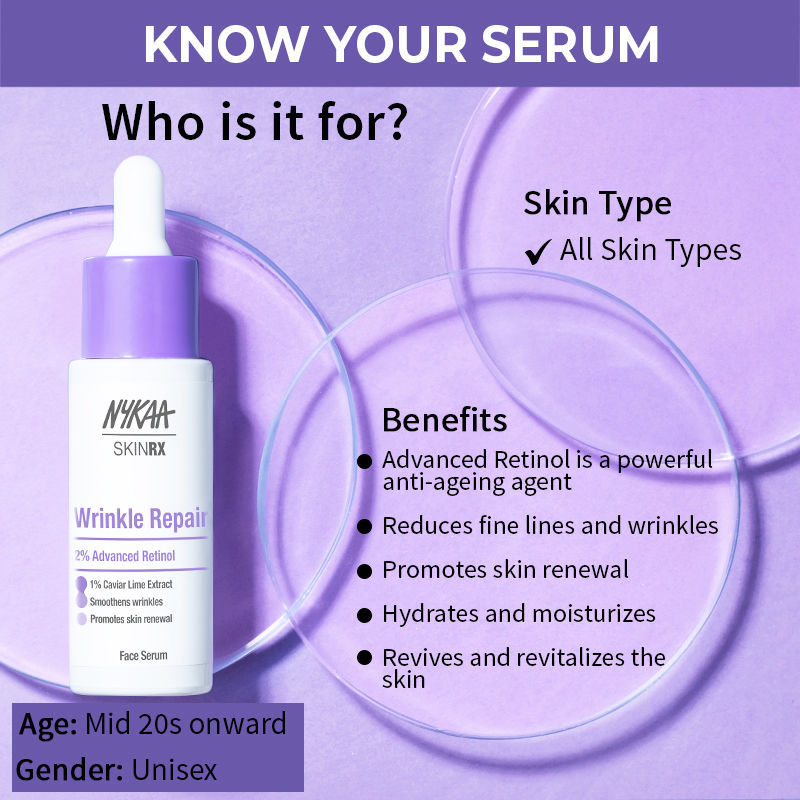 Nykaa SkinRX 2% Advanced Retinol Night Face Serum - Jusskincare