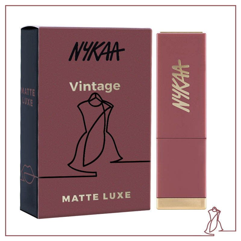 Nykaa Matte Luxe Lipstick - Vintage - Jusskincare