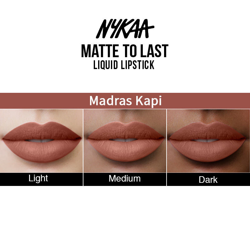 Nykaa Matte to Last! Transfer Proof Liquid Lipstick - Madras Kaapi - Jusskincare
