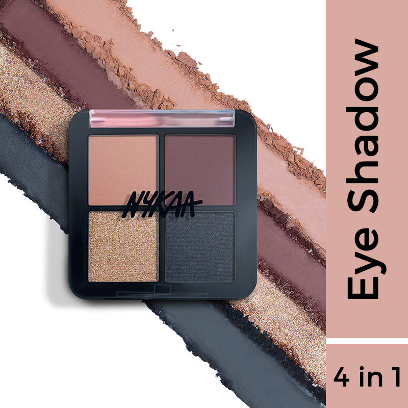 Nykaa Eyes On Me! 4 in 1 Quad Eyeshadow Palette - Night Out - Jusskincare