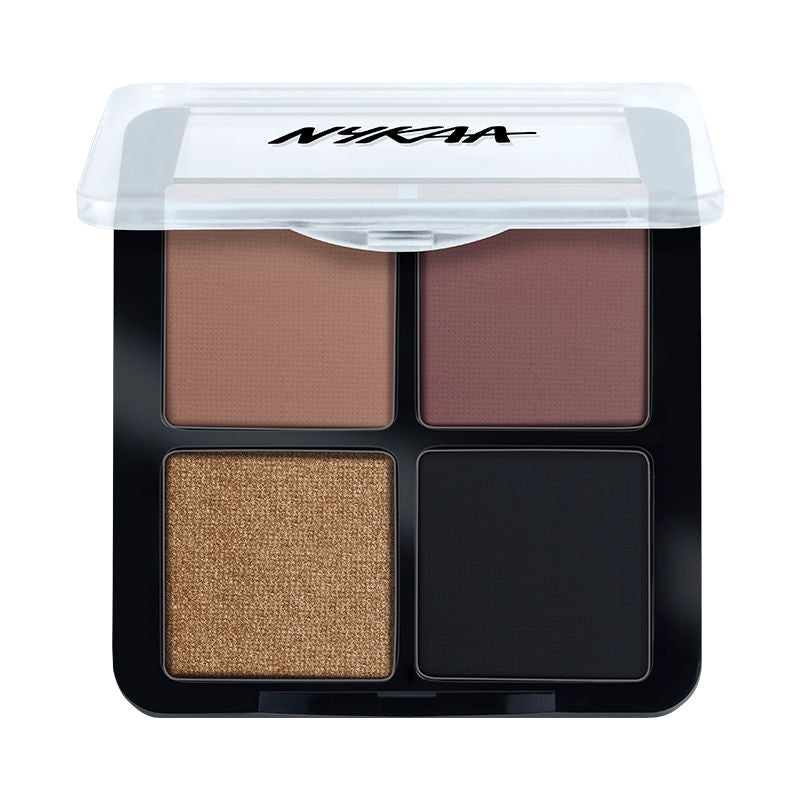 Nykaa Eyes On Me! 4 in 1 Quad Eyeshadow Palette - Night Out - Jusskincare