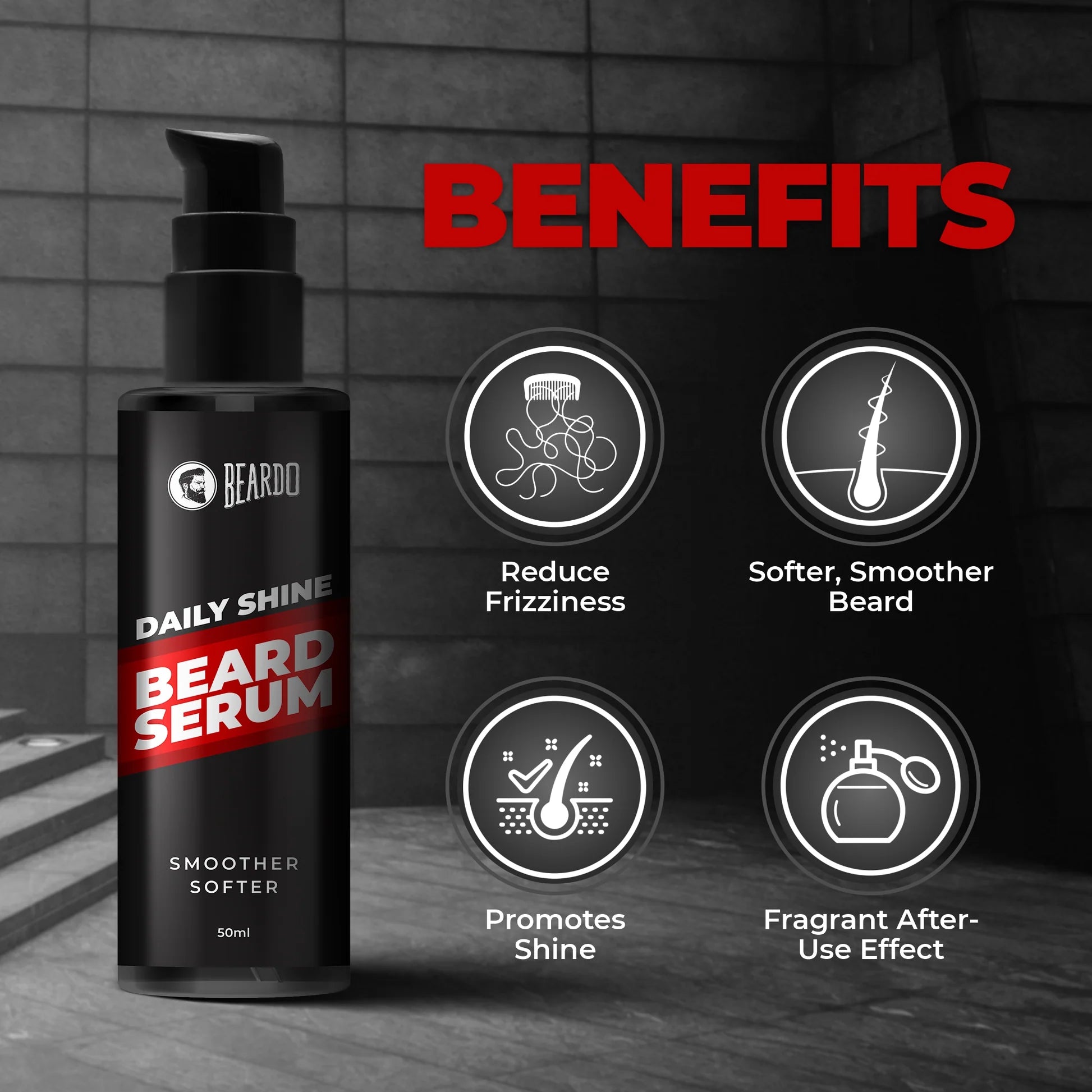 Beardo Beard Serum 50ml - Jusskincare
