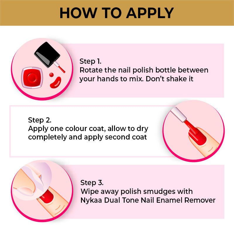 Nykaa Star Studded Glitter Coat Nail Enamel Polish - Golden Ticket 226