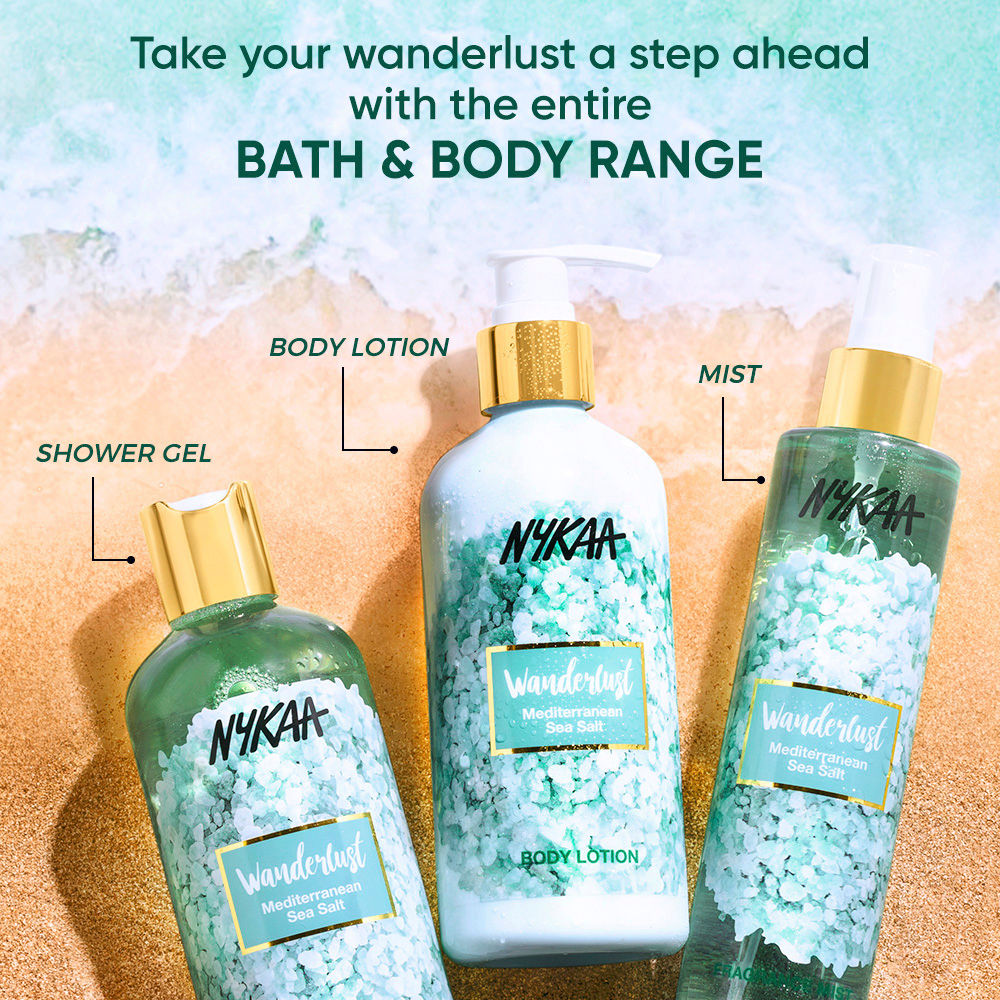 Nykaa Wanderlust Mediterranean Sea Salt Shower Gel 300ML - Jusskincare