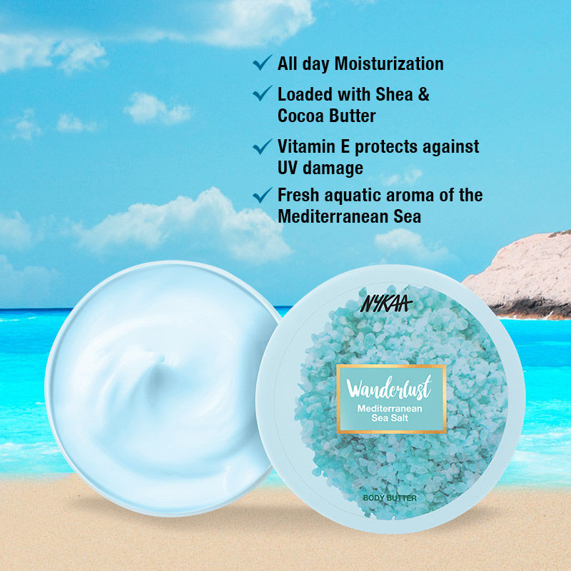 Nkyaa Wanderlust Mediterranean Sea Salt Body Butter - Jusskincare