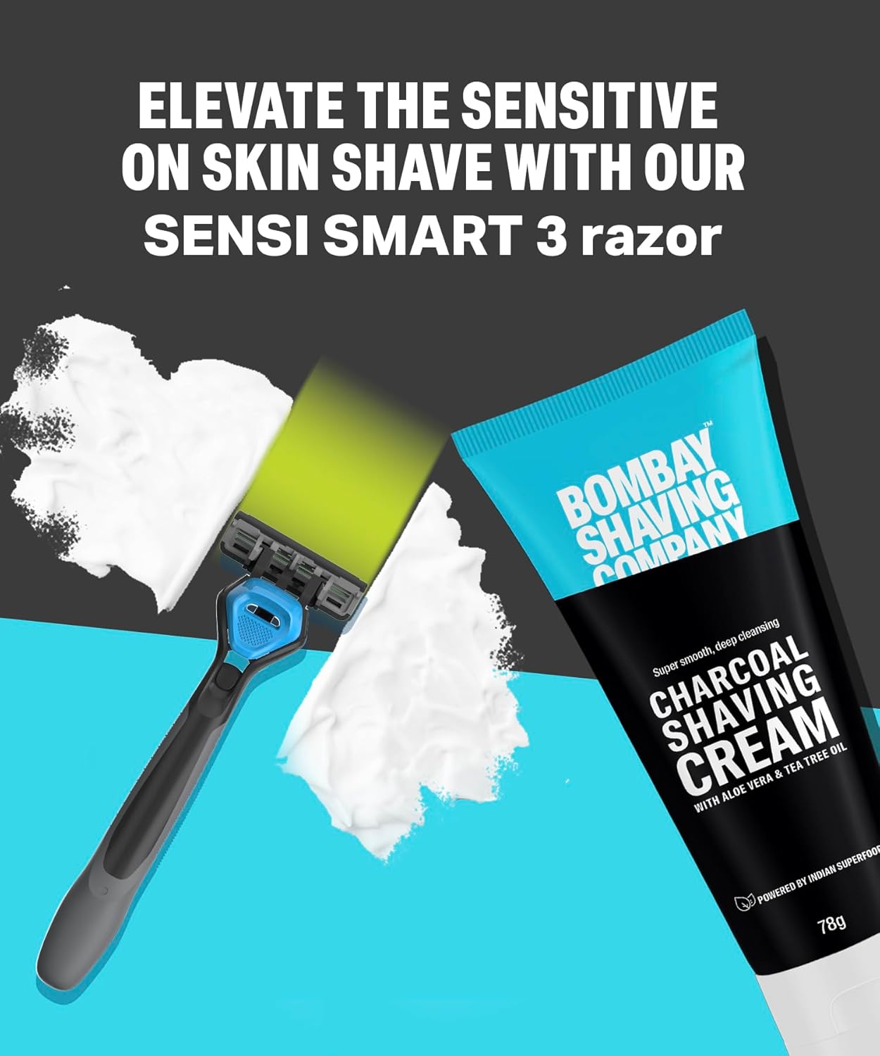 Bombay Shaving Company Charcoal Shaving Cream - Jusskincare