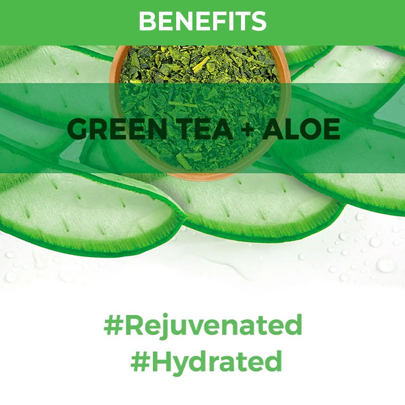Nykaa Skin Secrets Exotic Indulgence Green Tea + Aloe Vera Sheet Mask For Hydrated Skin - Jusskincare