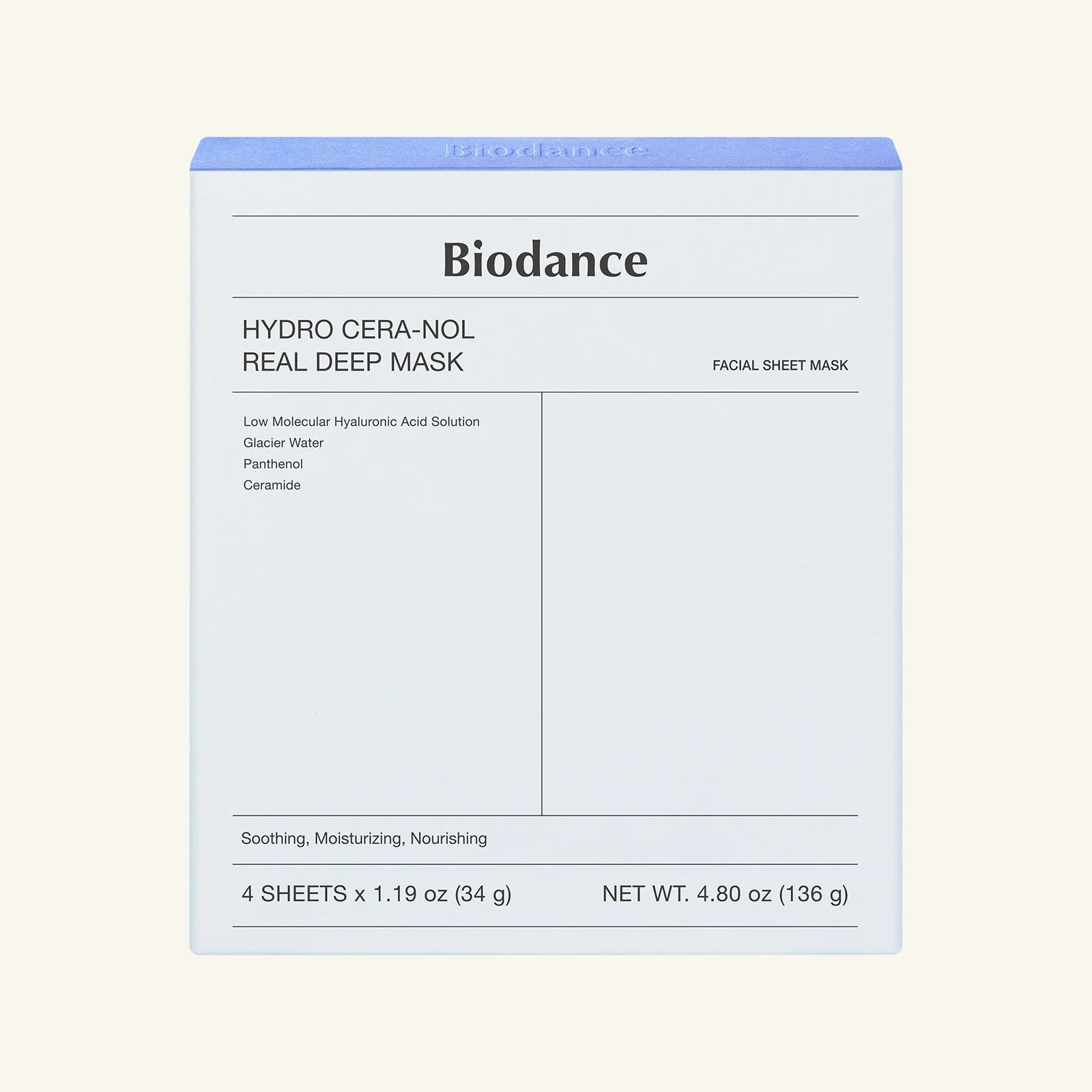 Biodance Hydro Cera-nol Real Deep Mask 4pc