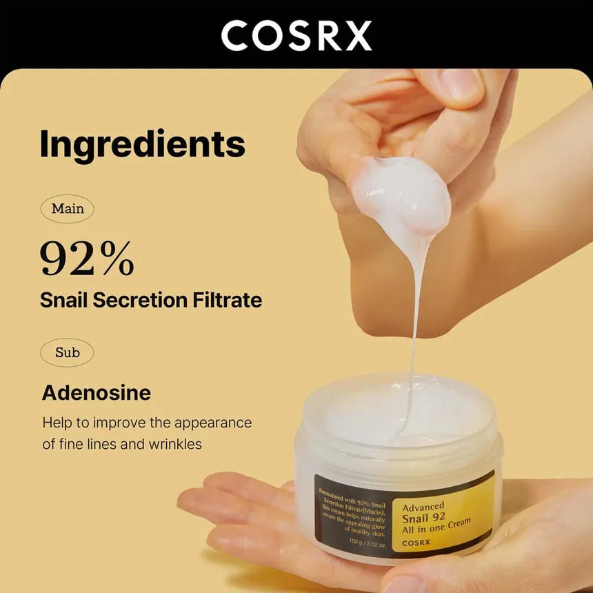 COSRX - Advanced Snail 92 All In One Cream 100 gm COSRX