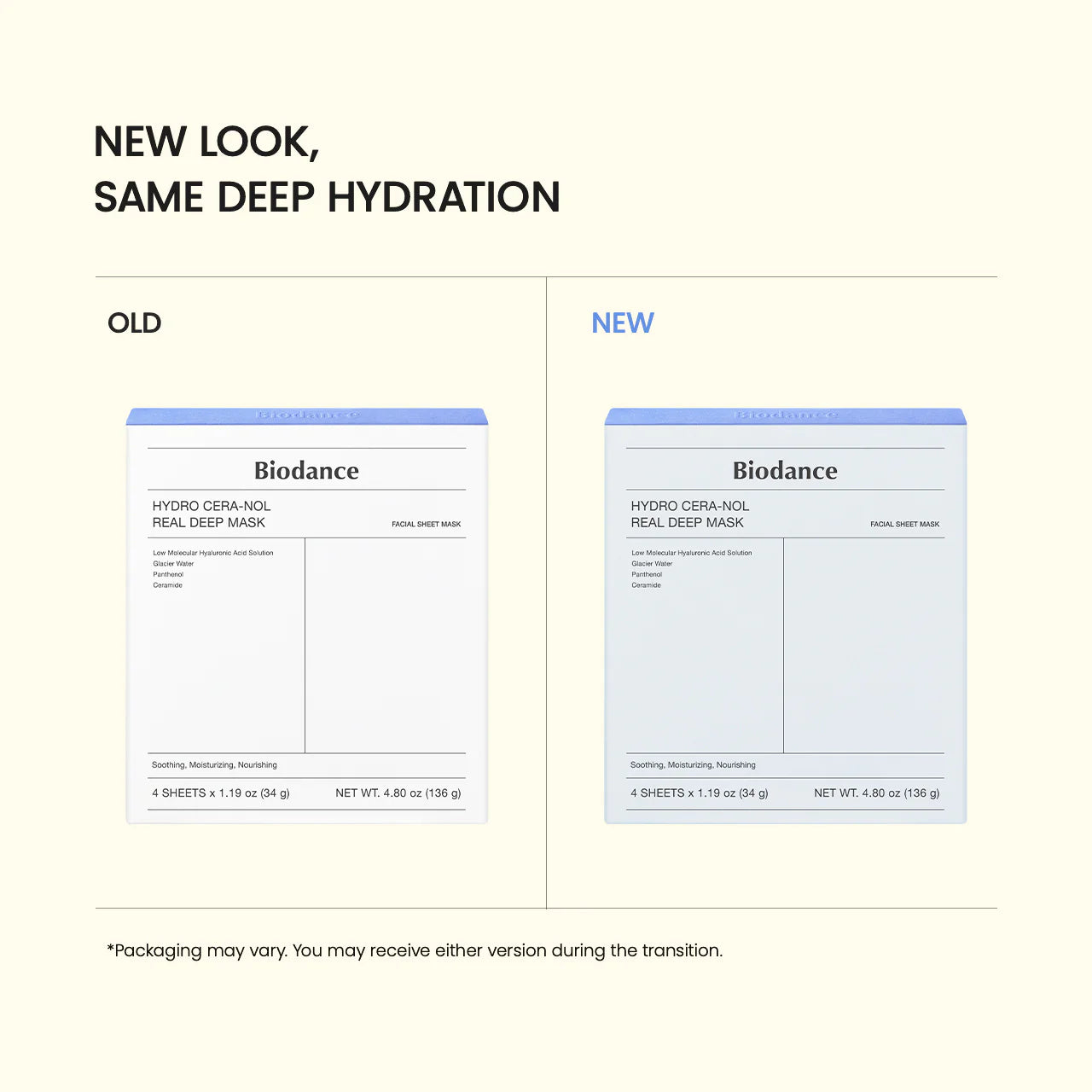 Biodance Hydro Cera-nol Real Deep Mask 4pc