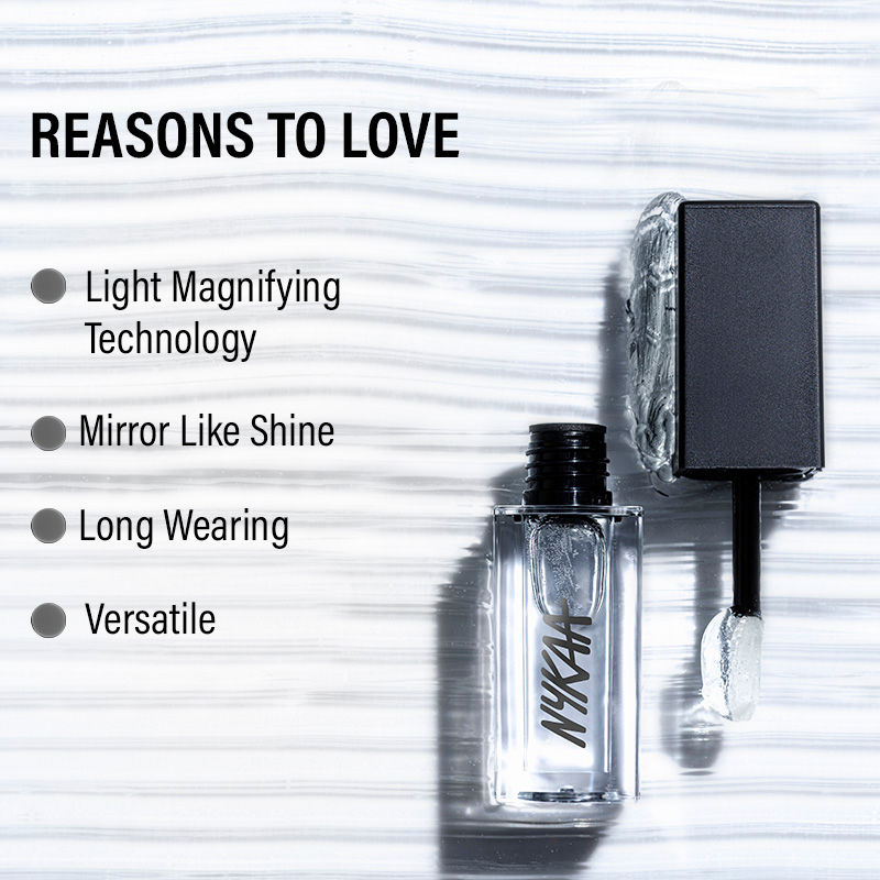 Nykaa Gloss It Up! Transparent Lip Gloss - Clear-ly Giving - Jusskincare