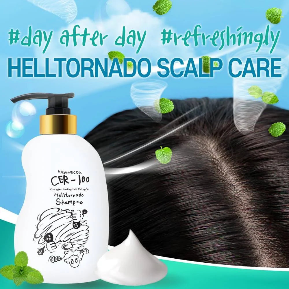 Elizavecca - Cer-100 Collagen Coating Hair A+ Muscle Helltornado Shampoo Elizavecca