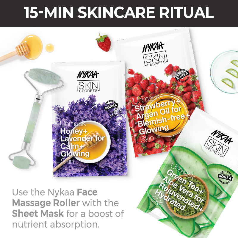Nykaa Skin Secrets Exotic Indulgence Black Mud + Aloe Vera Sheet Mask For Purified & Hydrated Skin