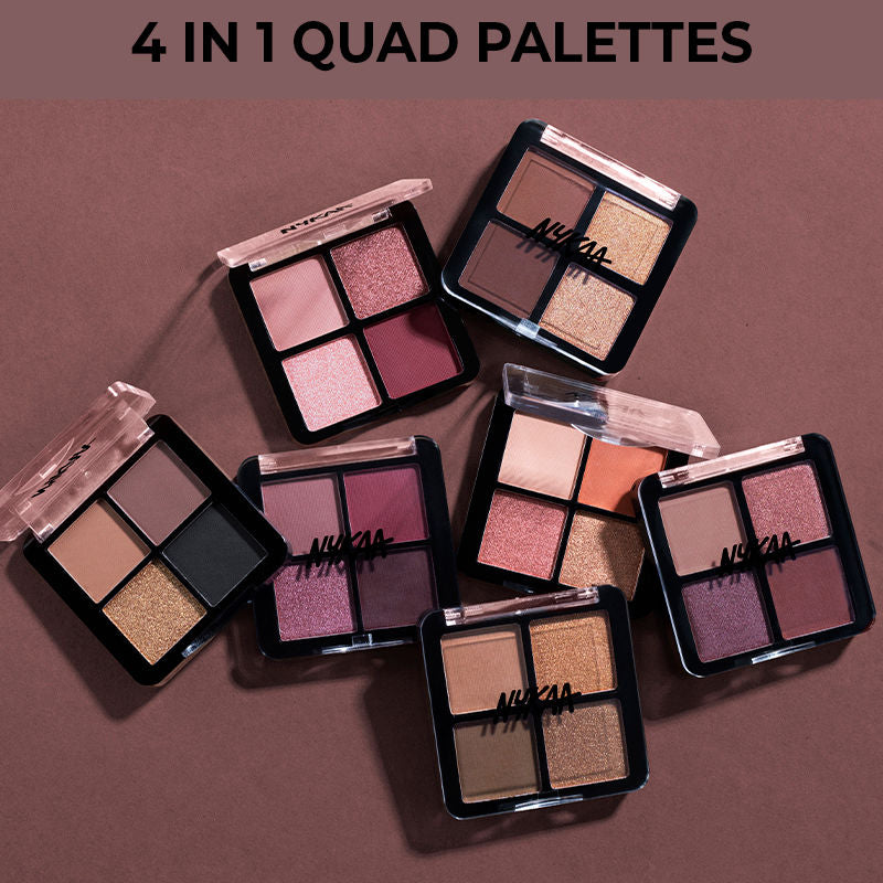 Nykaa Eyes On Me! 4 in 1 Quad Eyeshadow Palette - Night Out
