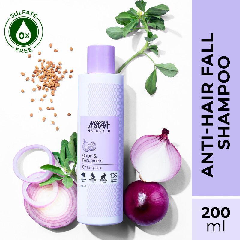 Nykaa Naturals Onion & Fenugreek Anti-Hair Fall Shampoo