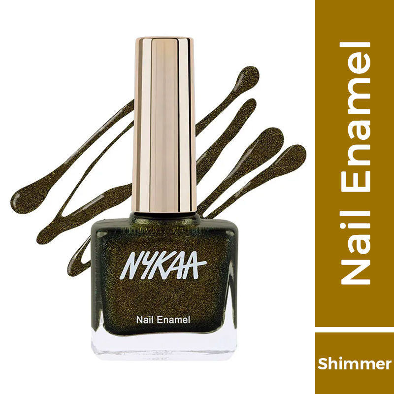 Nykaa Black To Gold Nail Enamel Polish - Disco Gold 230