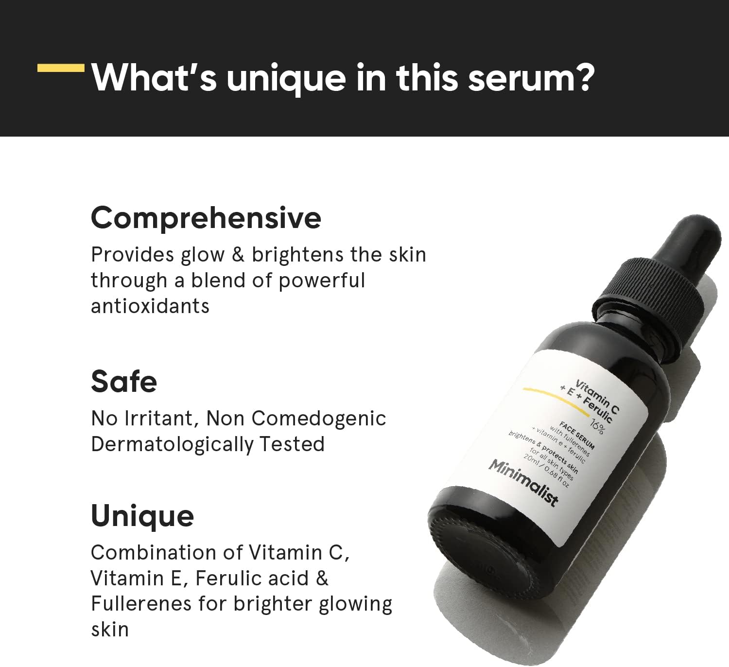 Minimalist 16% Vitamin C + E + Ferulic Acid Serum