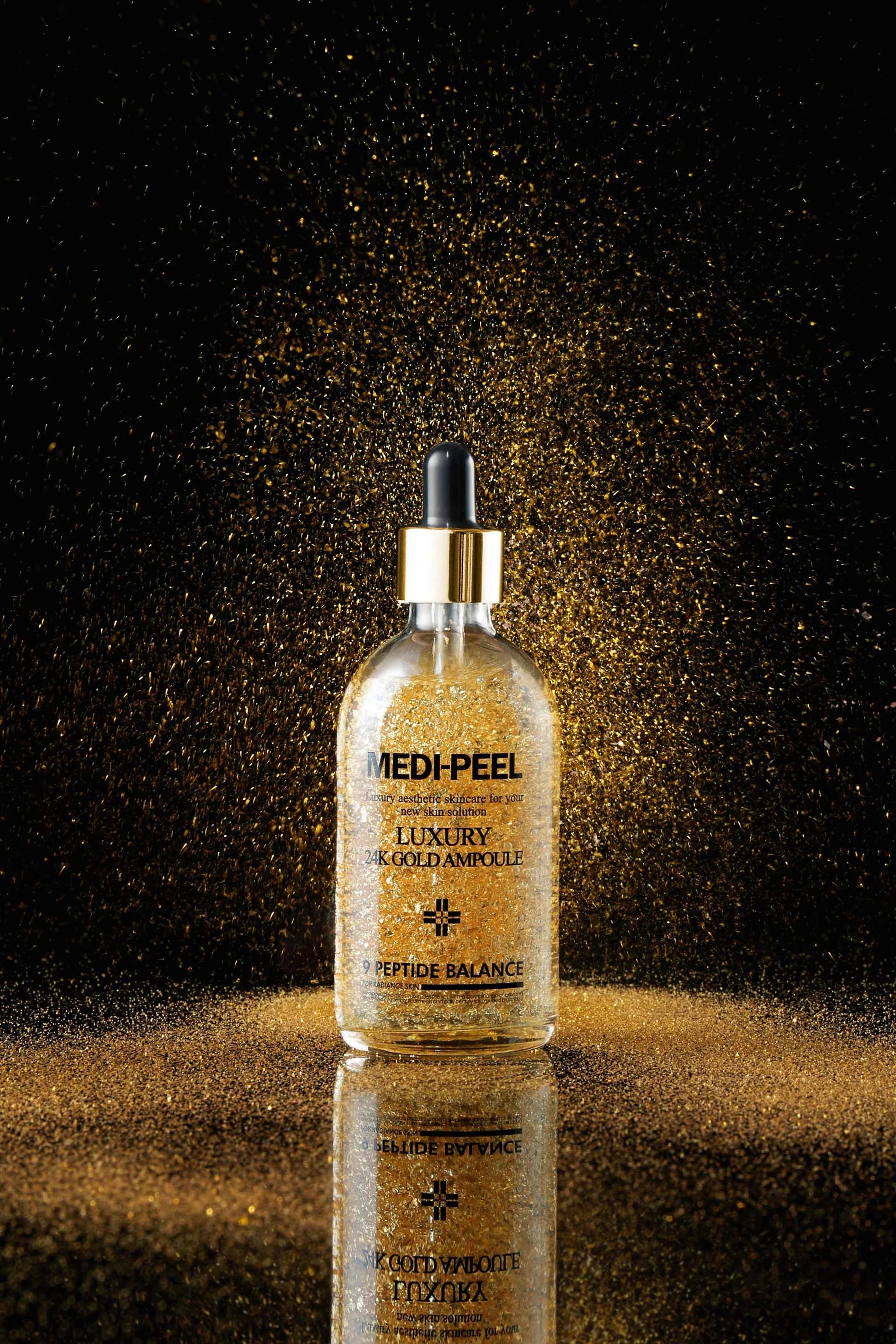 Medi-Peel Luxury 24K Gold Ampoule - 100ml (24K gold, hyaluronic acid, and niacinamide)