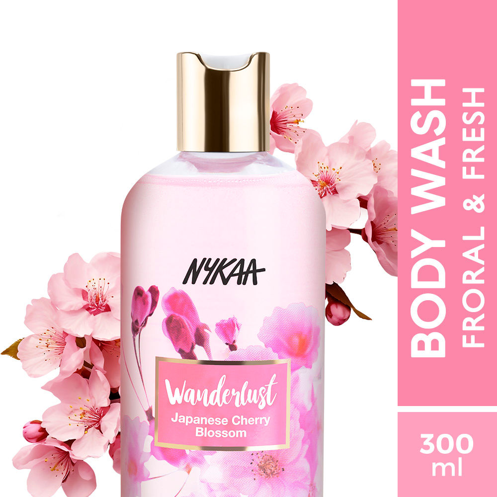 Nkyaa Wanderlust Japanese Cherry Blossom Shower Gel 300ML
