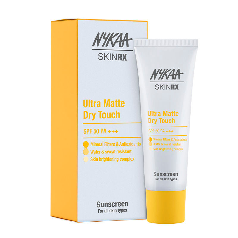 Nykaa SKINRX Ultra Matte Dry Touch Sunscreen SPF 50 PA +++, Matte Finish, No white cast