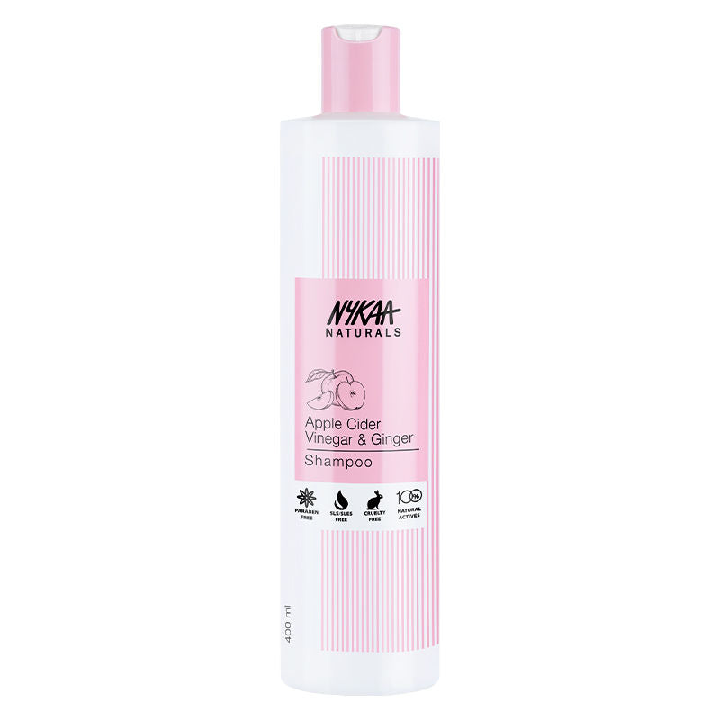 Nykaa Naturals Anti-Dandruff Sulphate-Free Shampoo with Apple Cider Vinegar, Ginger & Tea Tree Oil