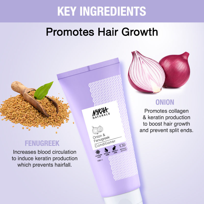 Nykaa Naturals Onion & Fenugreek Anti-Hair Fall Conditioner