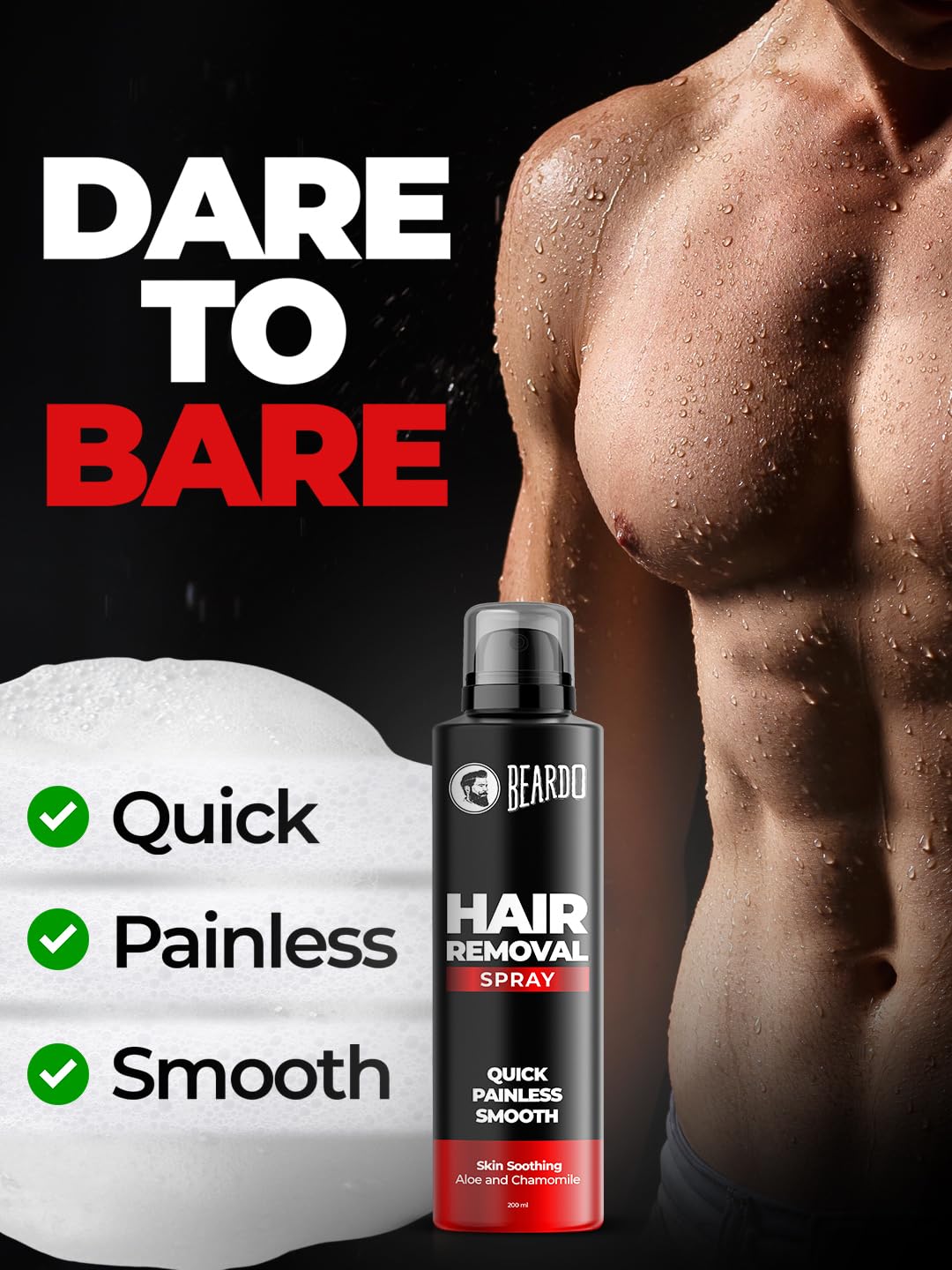 Beardo Hair Removal Spray For Men 200 ml
