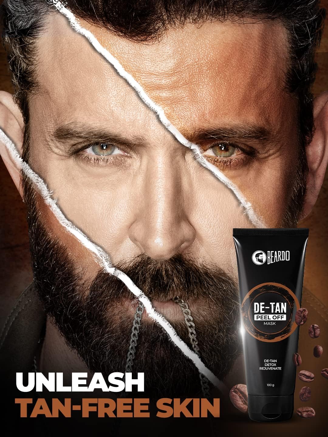 Beardo De-Tan Peel Off Mask, 100 g