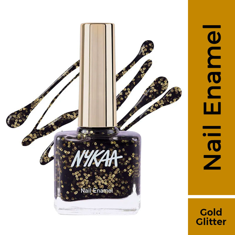 Nykaa Black To Gold Nail Enamel Polish - Shimmy Shimmy 228