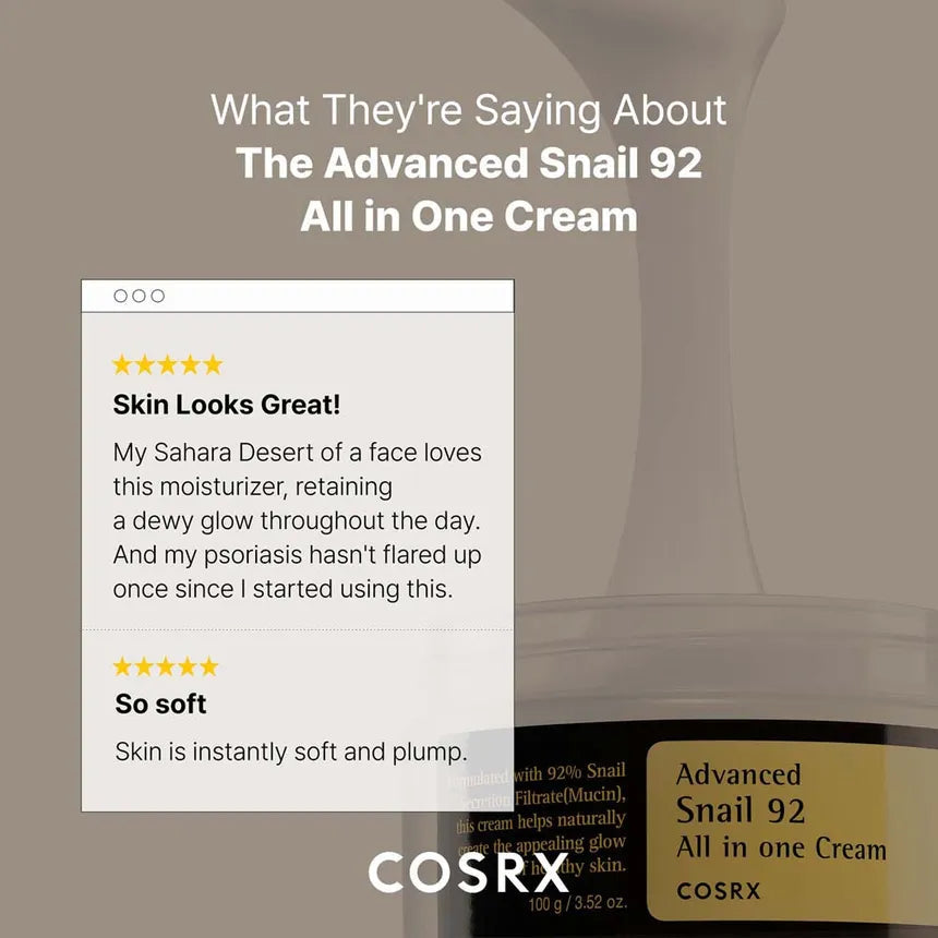 COSRX - Advanced Snail 92 All In One Cream 100 gm COSRX
