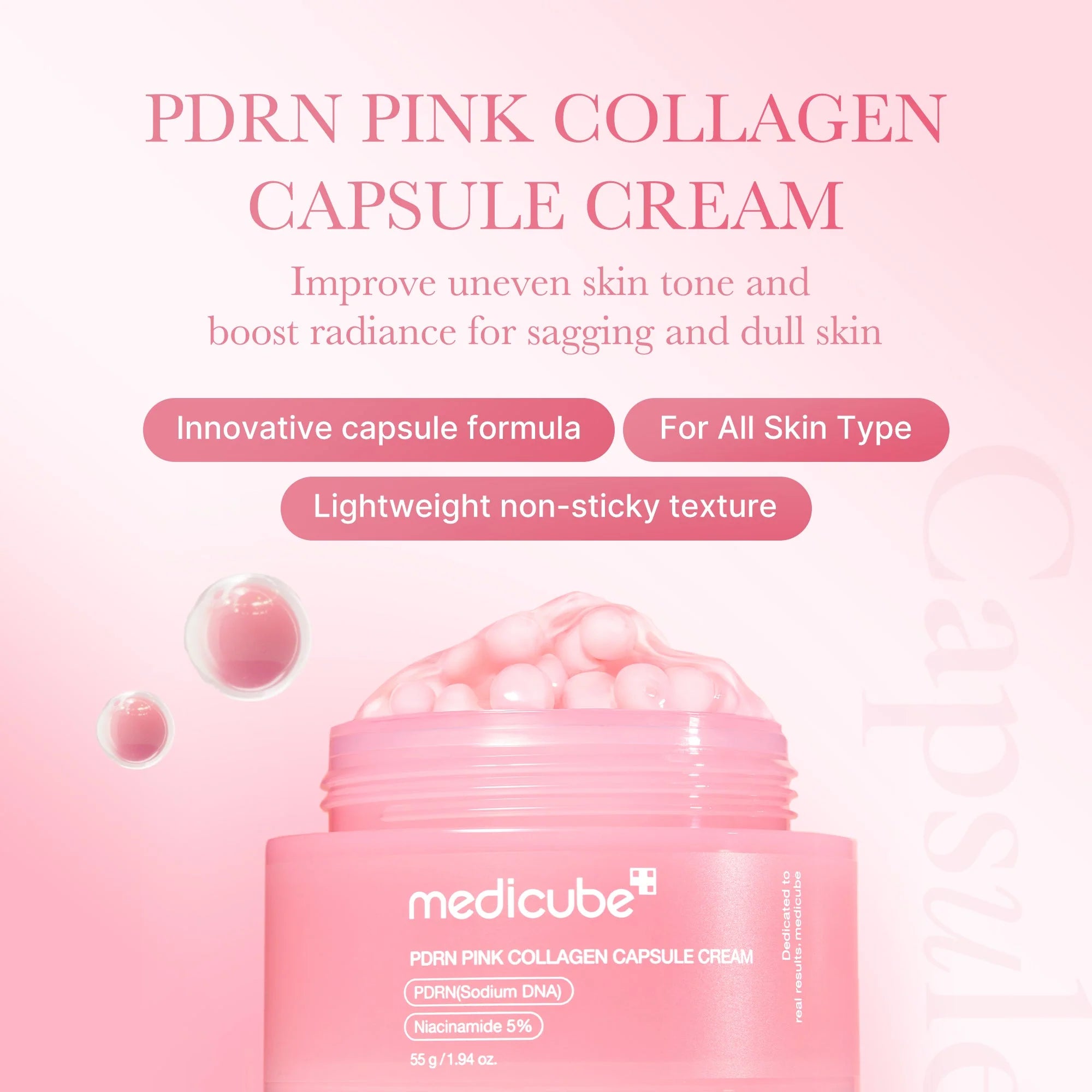 Medicube - PDRN Pink Collagen Capsule Cream [55g]