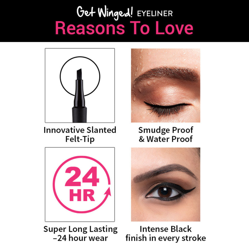 Nykaa Get Winged! Sketch Eyeliner Pen - Black Swan 01