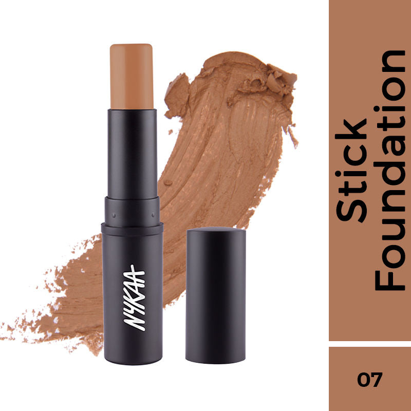 Nykaa SKINgenius Foundation Stick Conceal Contour & Corrector - Toffee Chisel 07