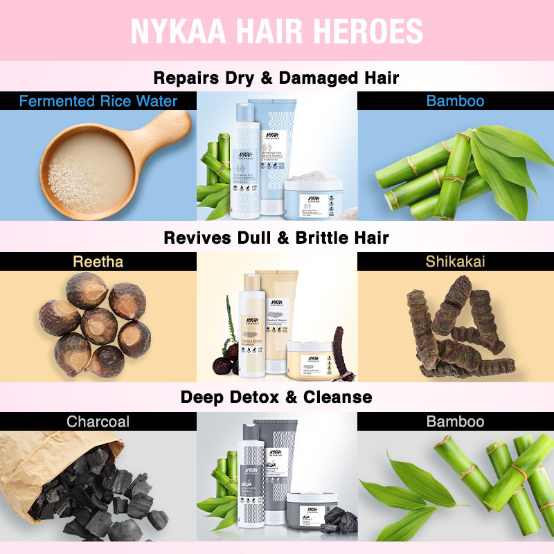 Nykaa Naturals Anti-Dandruff Sulphate-Free Shampoo with Apple Cider Vinegar, Ginger & Tea Tree Oil