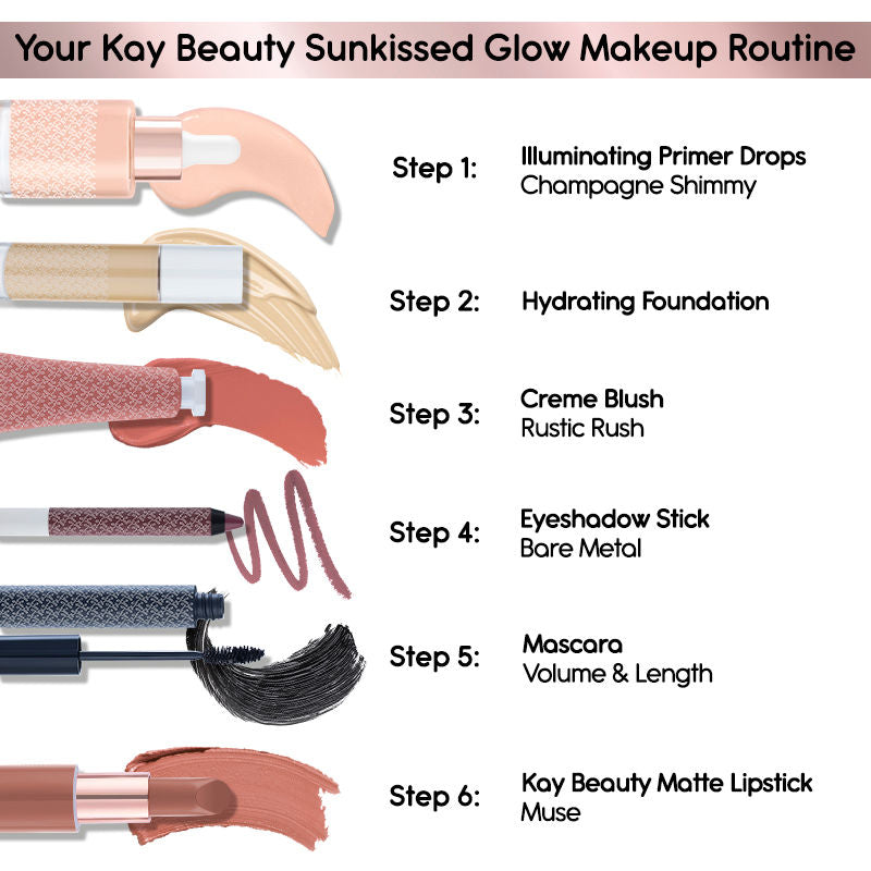 Kay Beauty Illuminating Primer Drops - Champagne Shimmy with Hyaluronic Acid