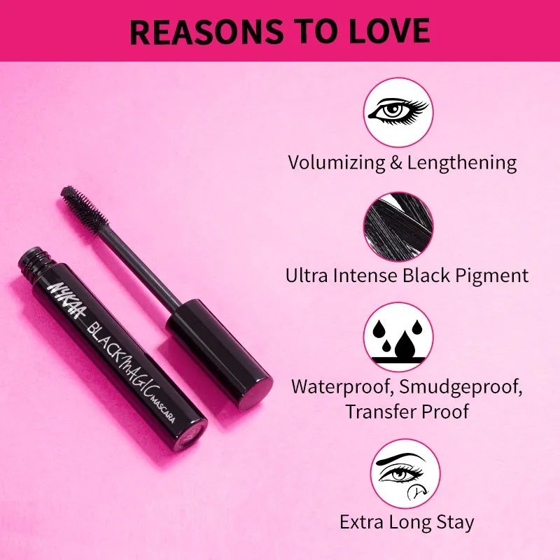 Nykaa Black Magic Waterproof Mascara - Extreme Black