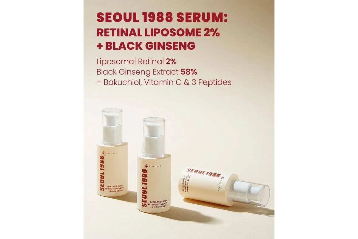 KSECRET - SEOUL 1988 Serum : Retinal Liposome 2% + Black Ginseng [30ml]