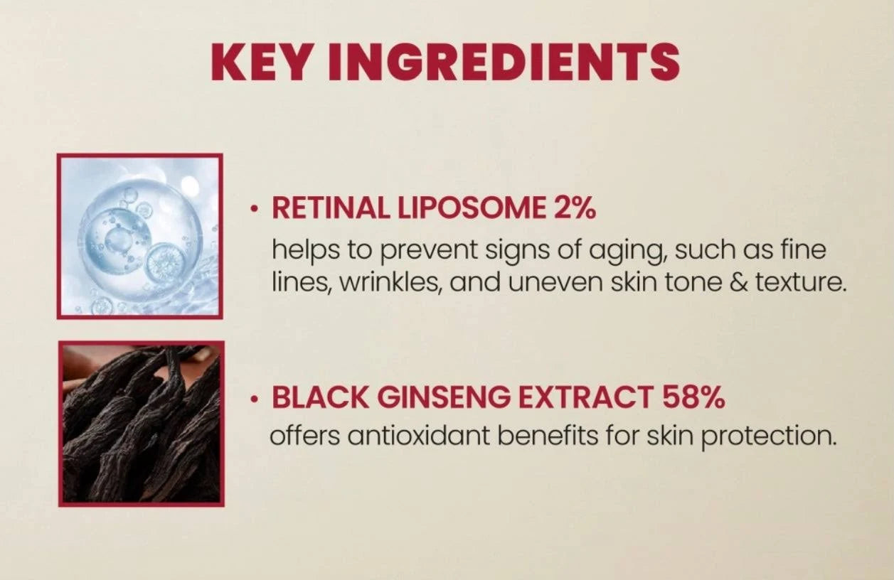 KSECRET - SEOUL 1988 Serum : Retinal Liposome 2% + Black Ginseng [30ml]