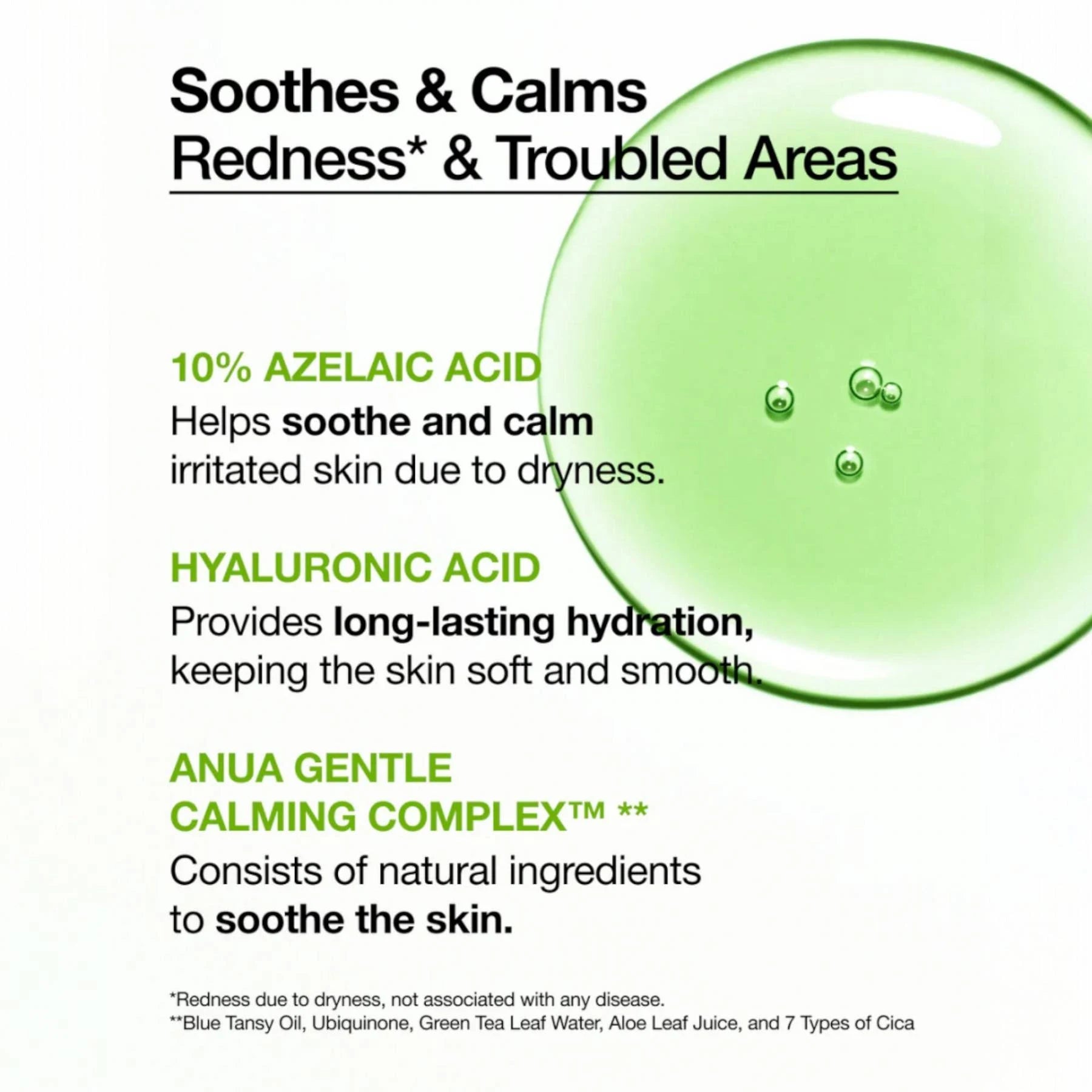 Anua - Azelaic Acid 10 Hyaluron Redness Soothing Serum [30ml] Anua